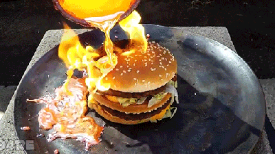It Takes A Shocking Amount Of Molten Copper To Destroy A Big Mac
