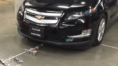 Watch 100 Grams Of Robot Pull 1800 Kilograms Of Car