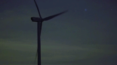 Windmills Are The Stars Of This Dazzling Light Show