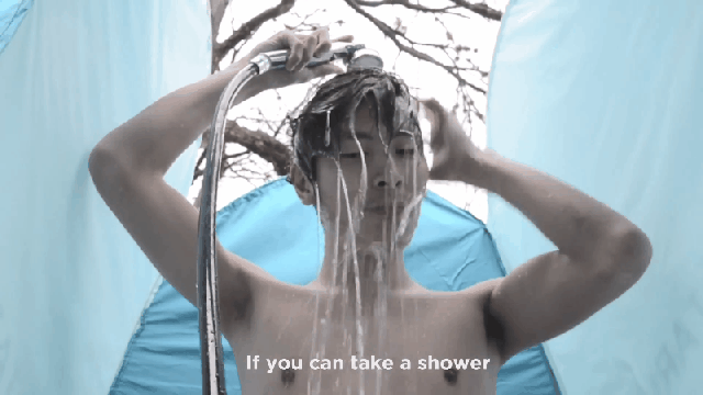This Portable Shower Reuses The Same Water For Two Whole Weeks