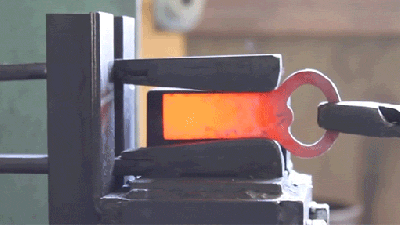 Forging A Bottle Opener From A Metal Plate