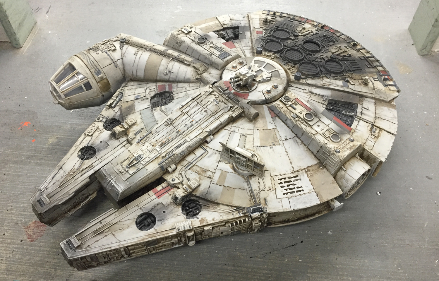 A Masterful Paint Job Makes This Millennium Falcon Toy Look Like A Star Wars Movie Prop