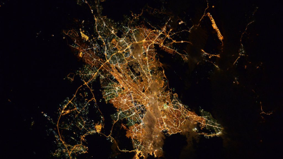 Athens Shines From Orbit
