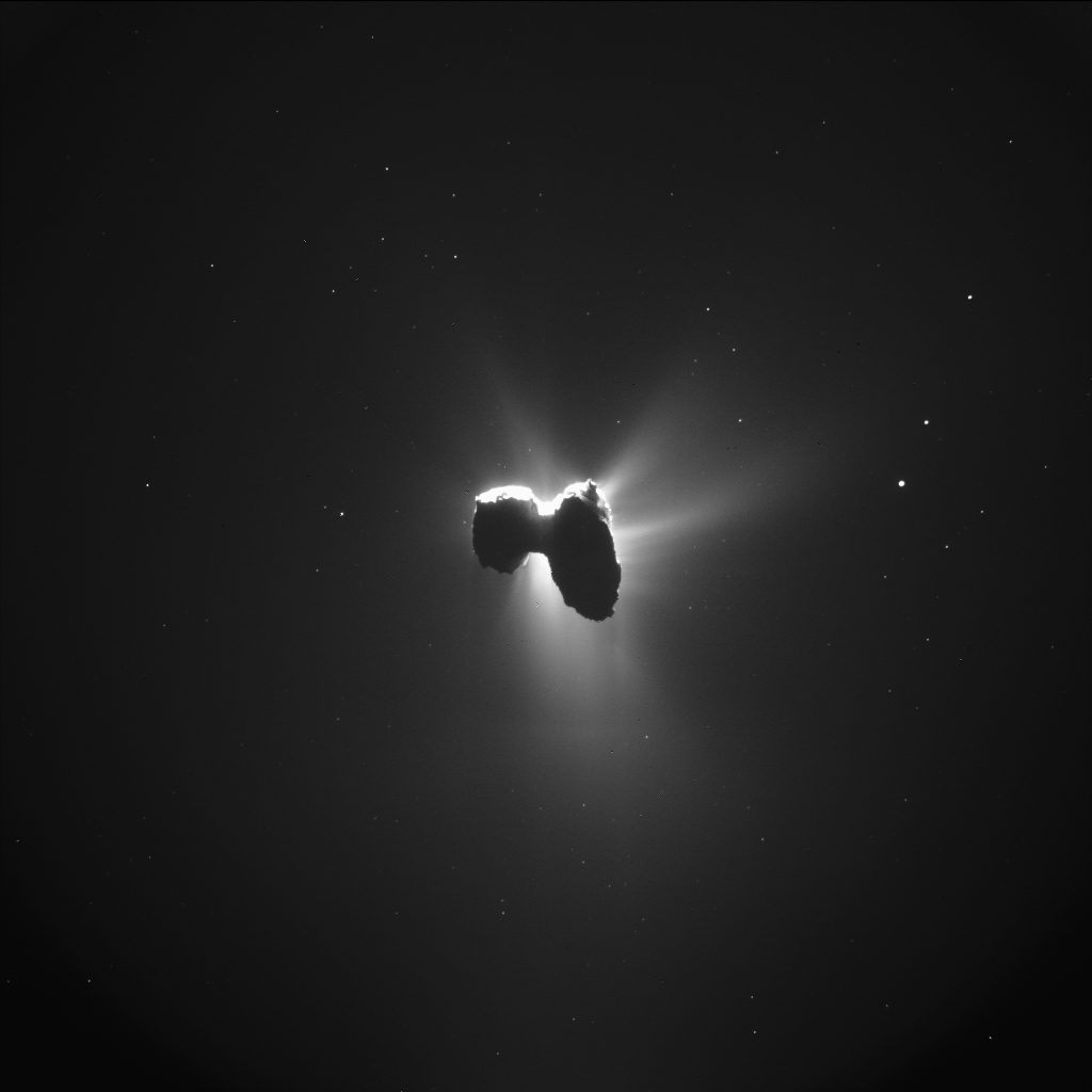 Rosetta’s Comet Looks Even Weirder When It’s Backlit By The Sun