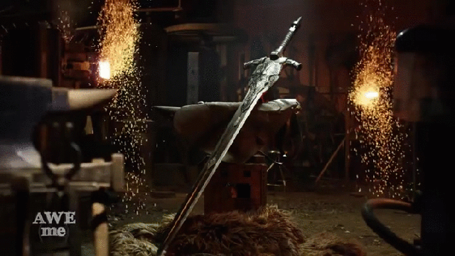 Building The Sword Of Artorias Is No Small Task For Man At Arms 