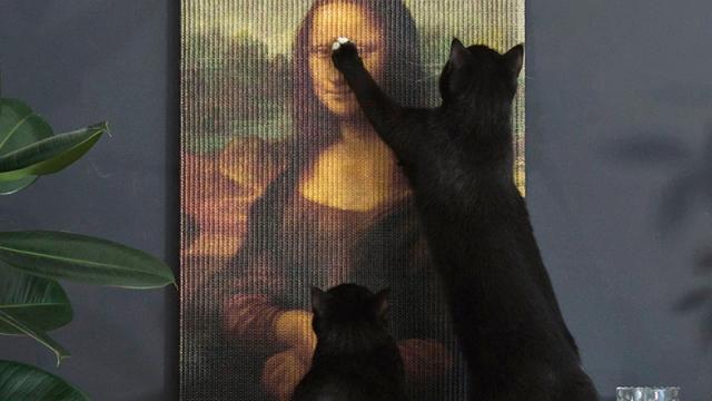 Masterpiece Scratching Posts Let Your Cats Destroy Priceless Works Of Art