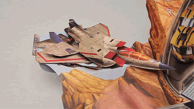 Transformers Pop-Up Book Features Paper Robots That Actually Transform