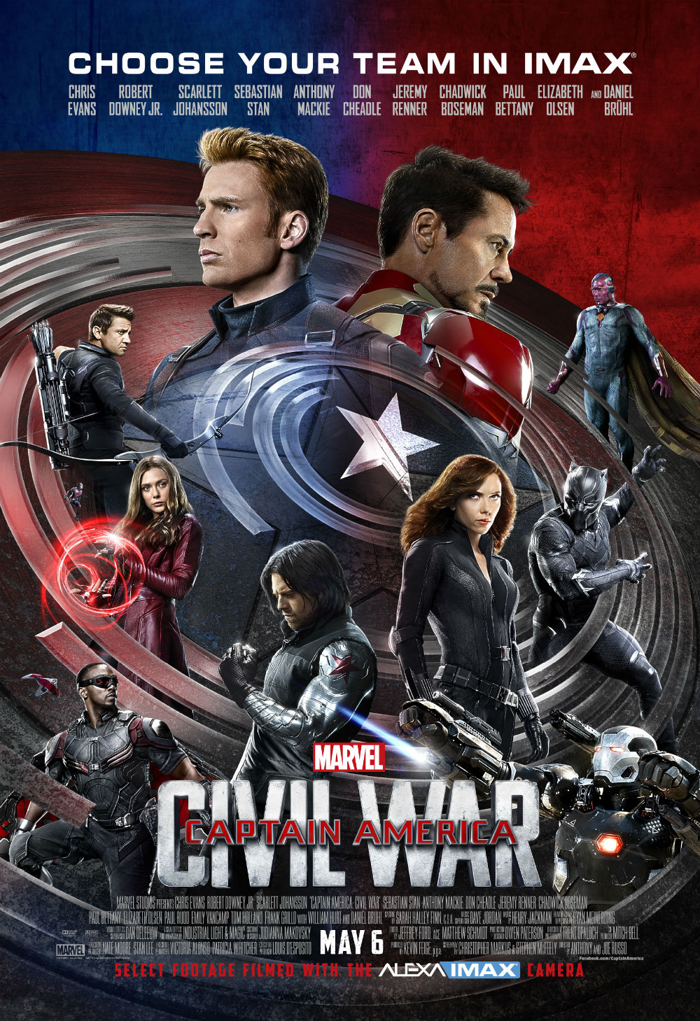 Choose A Side With This Exclusive Captain America: Civil War IMAX Poster