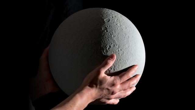 Experience Sunrise On The Dark Side Of The Moon With This Detailed Lunar Globe