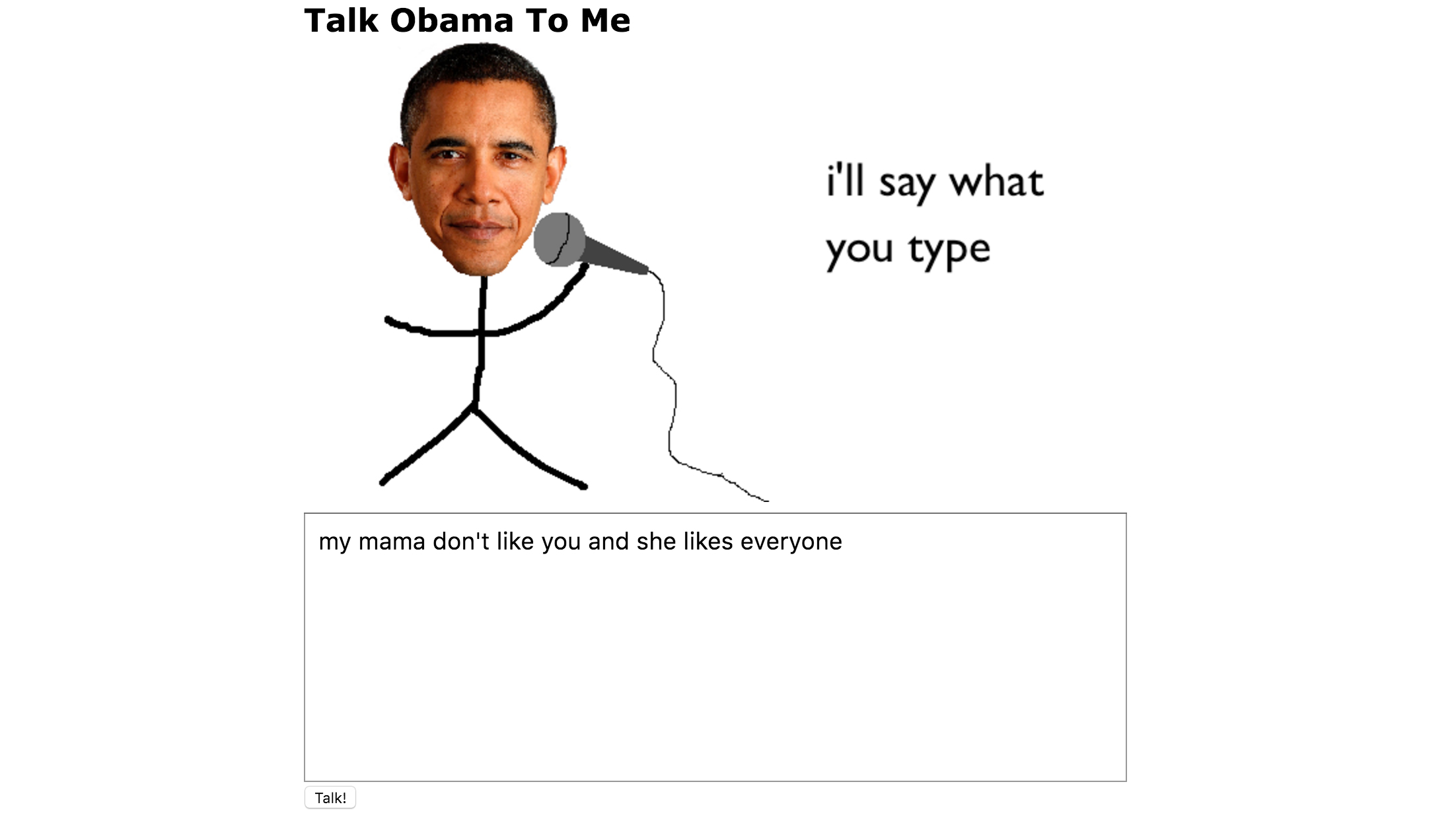 Use This Website To Make Obama Say Anything You Want