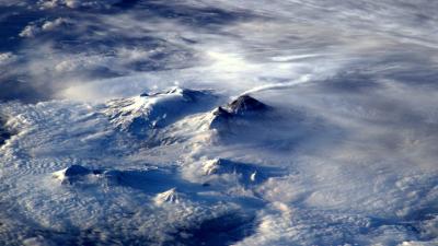An Erupting Volcano Is Even Cooler When Seen From Space
