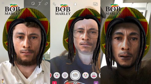 Snapchat’s Offensive ‘Bob Marley’ Filter Gives You Instant Blackface