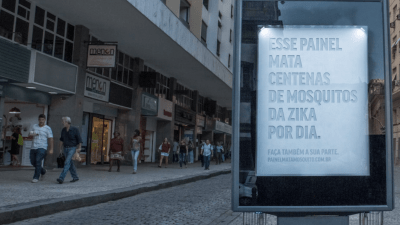 Brazilian Billboard Secretes Fake Sweat To Trap Mosquitoes 