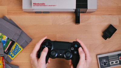 Wireless Adaptor Lets You Use A PS4 Controller On Your Classic 8-Bit NES Console