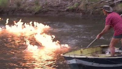Watch A Queensland River Catch On Fire Because Of Fracking