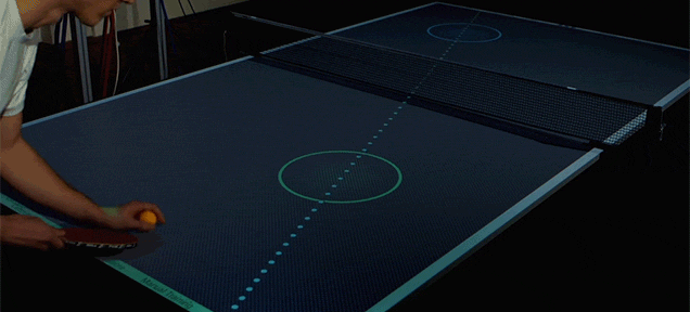 Super Smart Ping Pong Table Teaches You How To Play Like A Pro