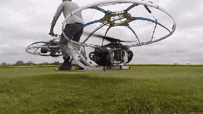 Mad Scientist Builds Fully Functional Hoverbike