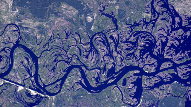 Ukraine’s Dnieper River Is Like A Work Of Art From Space