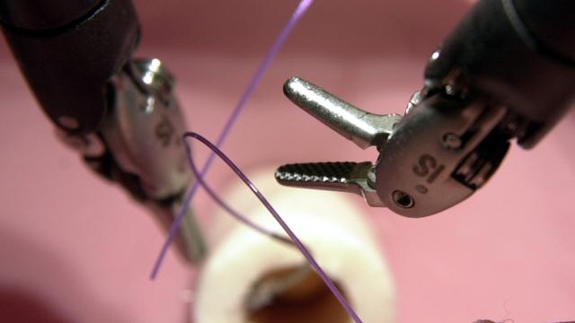 A Robot Has Stitched Up A Pig Gut All By Itself