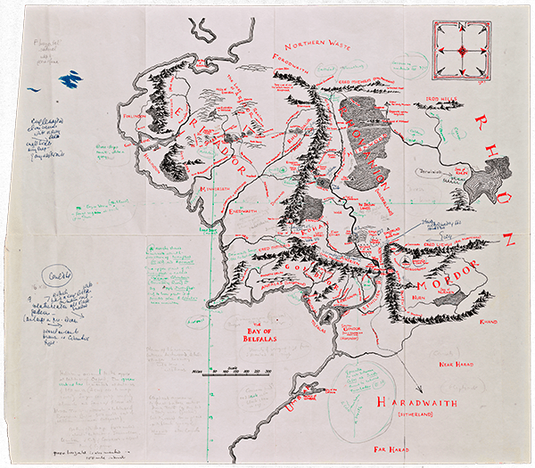 Now Everyone Can See Tolkien’s Annotated Map Of Middle-Earth In All Its Glory