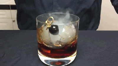 A Smoke Bomb Ice Cocktail Seems Almost Too Dangerous To Drink