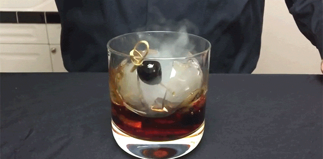 A Smoke Bomb Ice Cocktail Seems Almost Too Dangerous To Drink