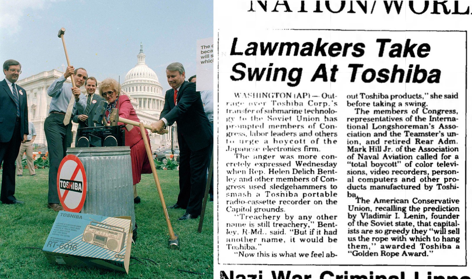That Time US Republicans Smashed A Boombox With Sledgehammers On Capitol Hill