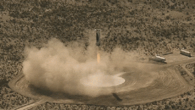 Blue Origin Rocket Landing Looks Absolutely Stunning When Seen From The Booster