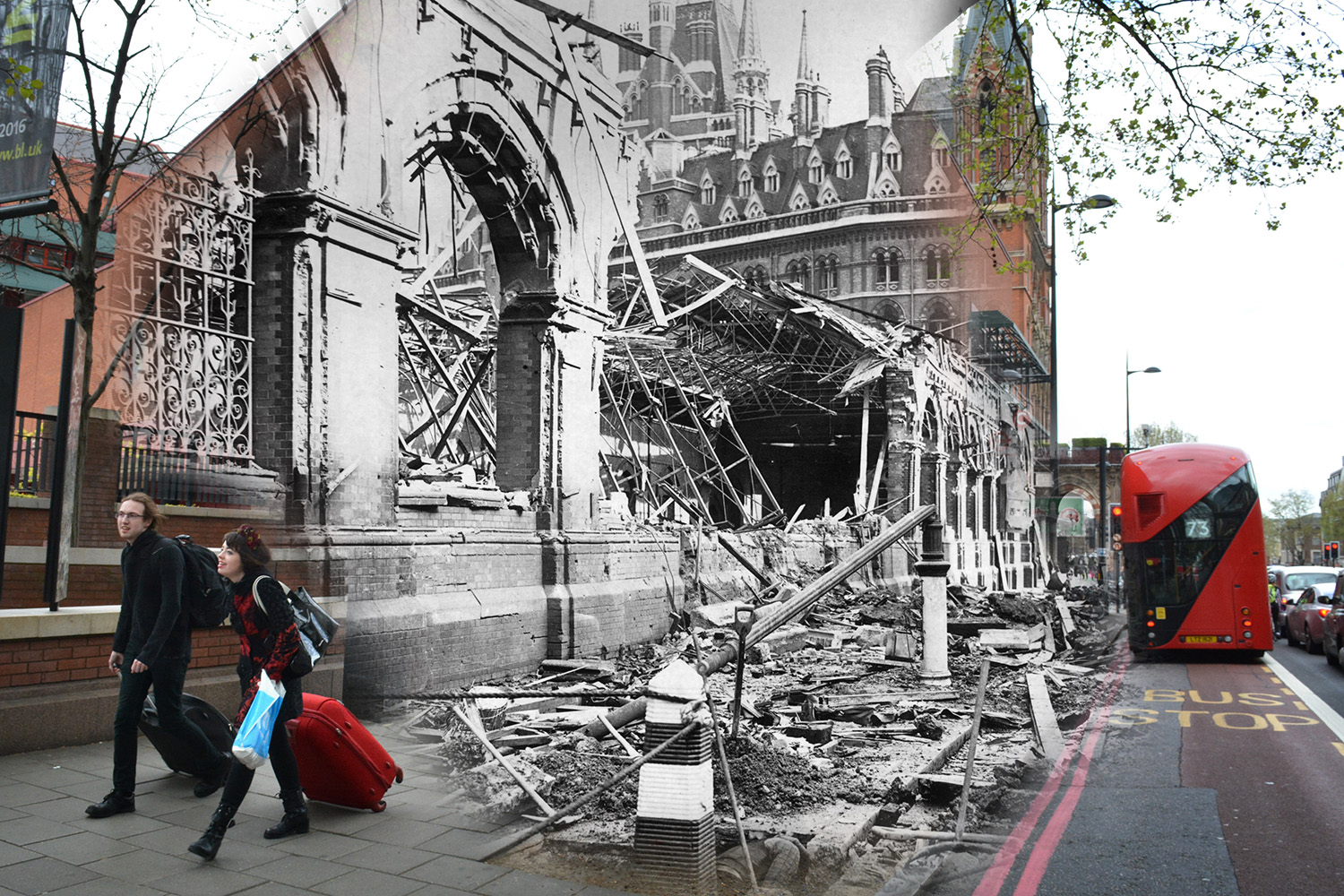 Frightening Composite Photos Retell The Terror Of The London Blitz