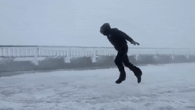 What It’s Like To Walk Against 100 MPH Winds