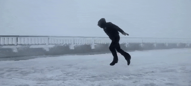 What It’s Like To Walk Against 100 MPH Winds