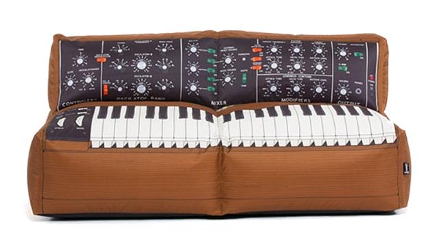 The Only Sounds Coming From This Minimoog Sofa Will Be Snores
