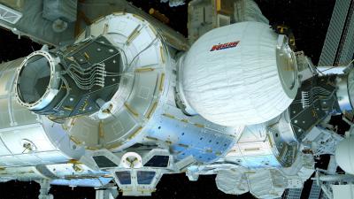 Watch The ISS Crew Inflate Its New Space House
