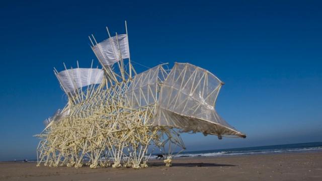 This Artist Builds Kinetic Sculptures That Run On Windpower And Evolve Like Living Beings