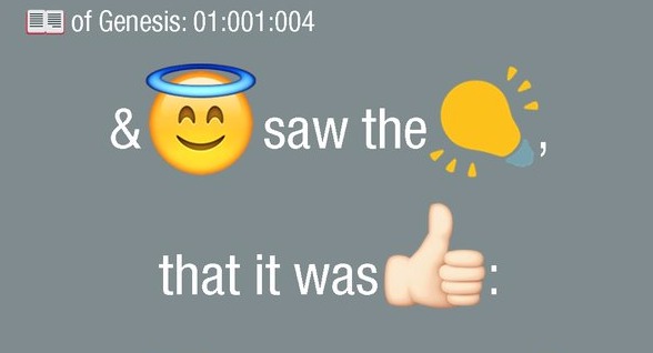 And God Said, ‘Let There Be Emojis’