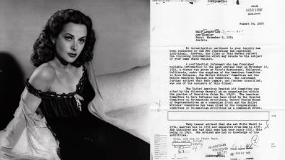 Hedy Lamarr’s FBI File Is Shockingly Slim