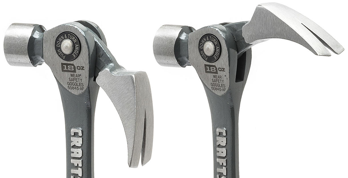 Craftsman’s New Hammer Uses An Adjustable Claw To Maximise Pyring Leverage