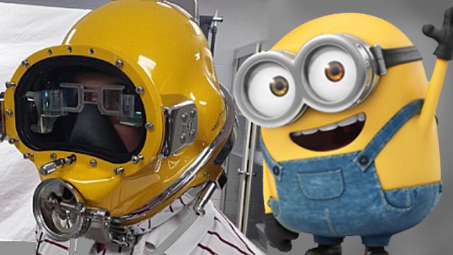 The US Navy’s Futuristic New Diving Helmet Turns Sailors Into Minions