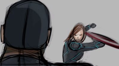 Watch Black Widow And Captain America Brawl In A Battle Cut From Civil War