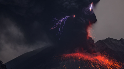 We Finally Know What Causes Volcanic Lightning