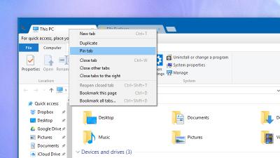 How To Browse Windows Folders Using Tabs