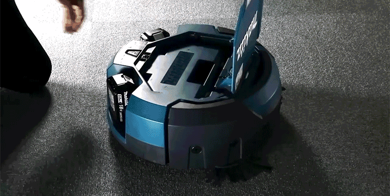 Makita’s Robo-Vac Uses Power Tool Batteries To Clean Workshop Floors For Hours