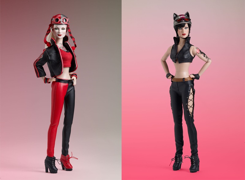 Harley Quinn And Catwoman Become Biker Barbies With Tonner’s ‘Gotham City Garage’ Dolls