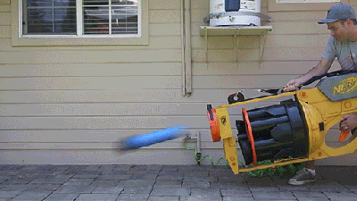 The World’s Biggest Nerf Gun Can Shoot Darts At 40 MPH