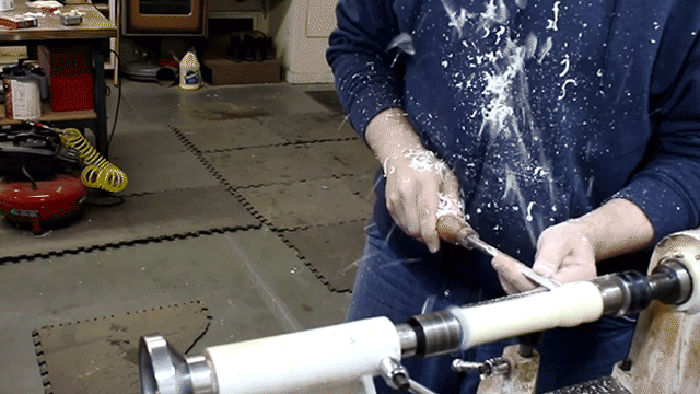Carving Milk On A Lathe Nearly Gives This Craftsman A Nervous Breakdown
