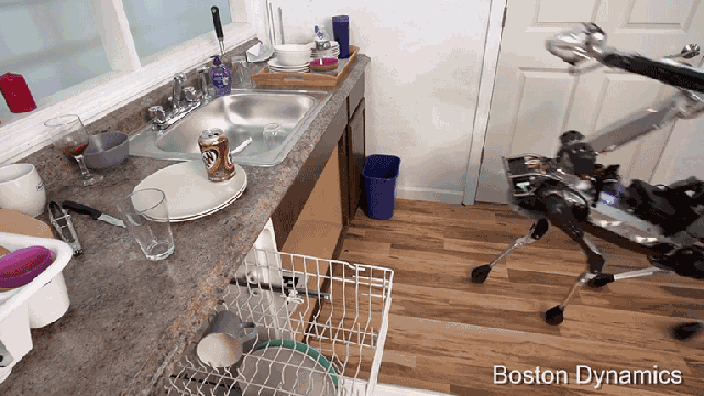 Watch This Freakishly Agile Dog-Bot Do The Dishes