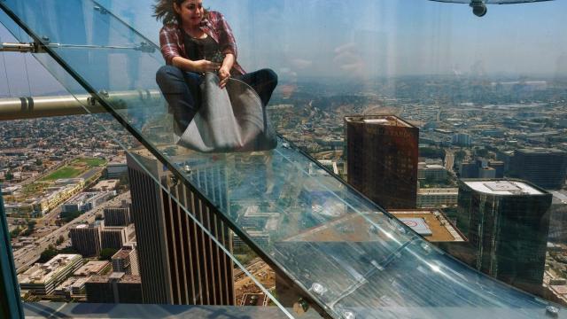 The Most Terrifying Glass Slide Ever Opens Atop A Skyscraper