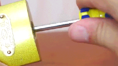 Breaking Open A Lock With A Paper Clip, A Screwdriver Or A Metal Can Is Really Easy