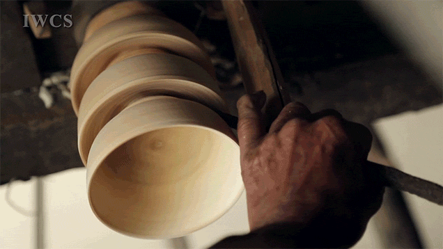 Watch A Bowl Get Carved From Wood Using Traditional Methods 