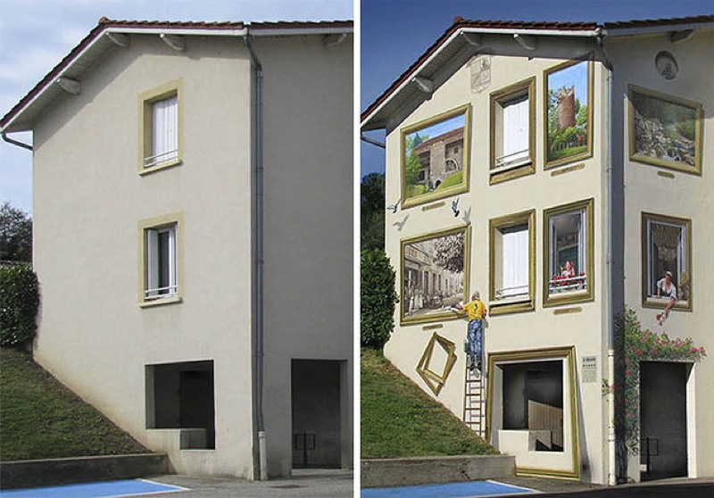 These Amazing Trompe L’oeil Illusions Bring Drab City Buildings To Life